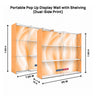 Portable Pop-Up Display Wall with Shelving (Dual-Side Print)