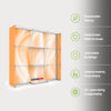 Portable Pop-Up Display Wall with Shelving (Dual-Side Print)