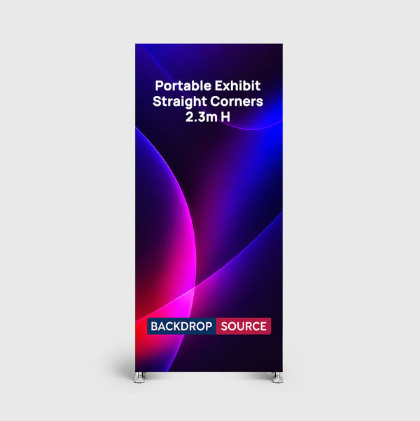 Espositore Portatile in Tessuto ad Angolo Retto