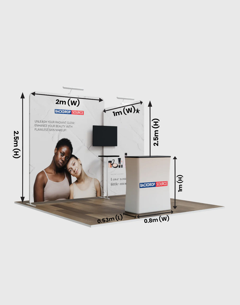 Espositore Portatile 3m x 3m - Modello 3