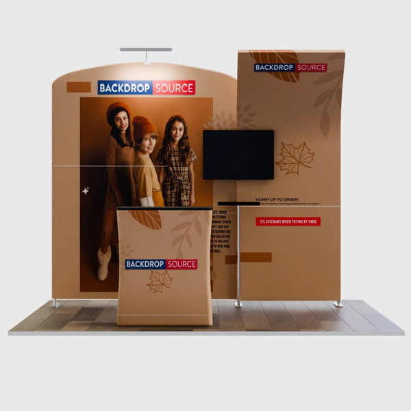 Portable Exhibit Display 10ft x 10ft - Model 8