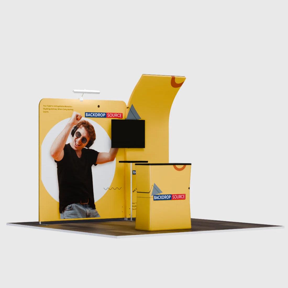 Exhibidor portátil de 10 pies - Modelo 6