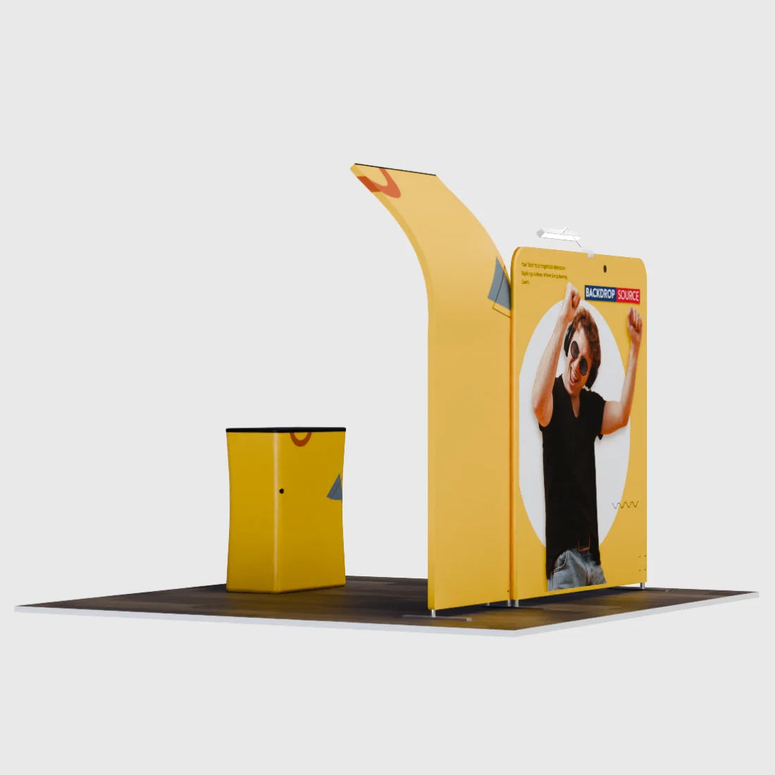 Exhibidor portátil de 10 pies - Modelo 6