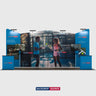 Espositore portatile 6m x 3m - Modello 2
