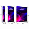 Espositore in tessuto dritto magnetico portatile