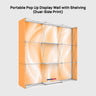 Portable Pop-Up Display Wall with Shelving (Dual-Side Print)