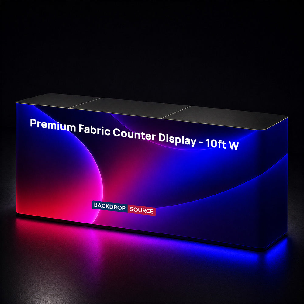 Espositore da banco in tessuto Premium - 3 m L