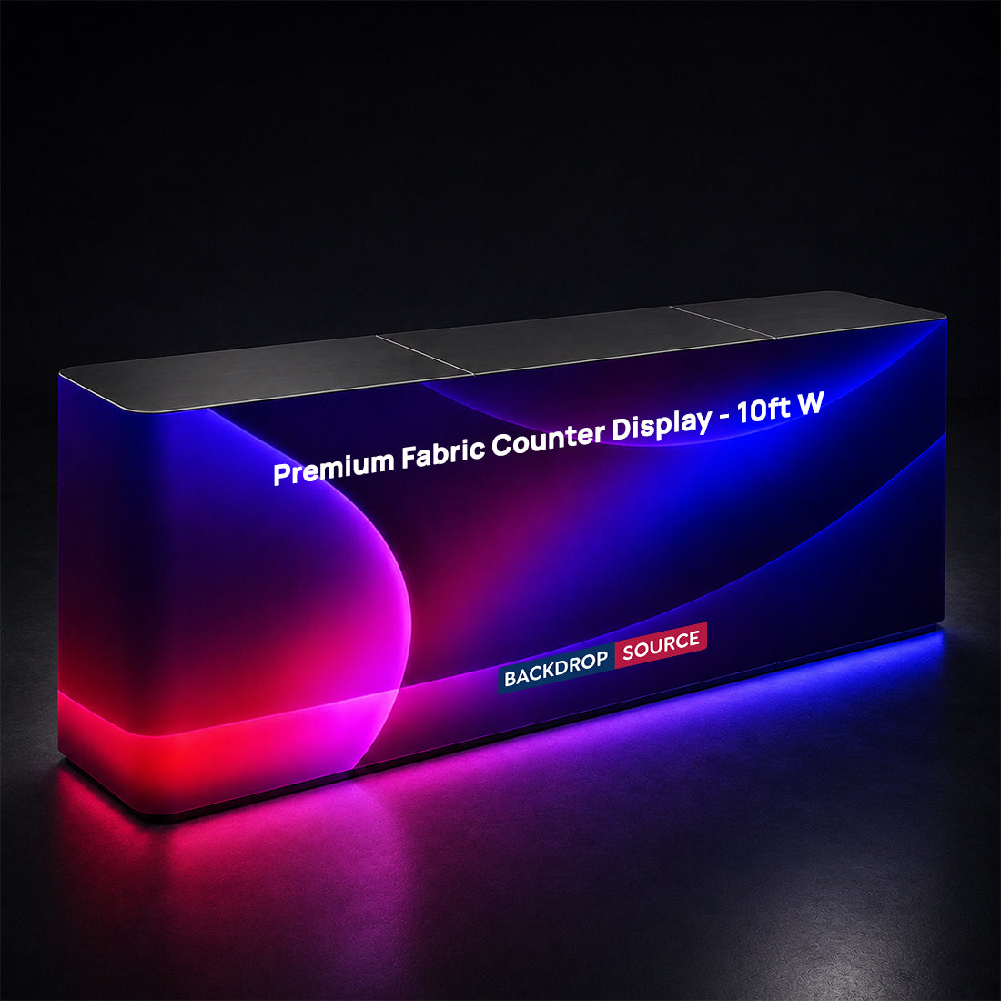 Espositore da banco in tessuto Premium - 3 m L