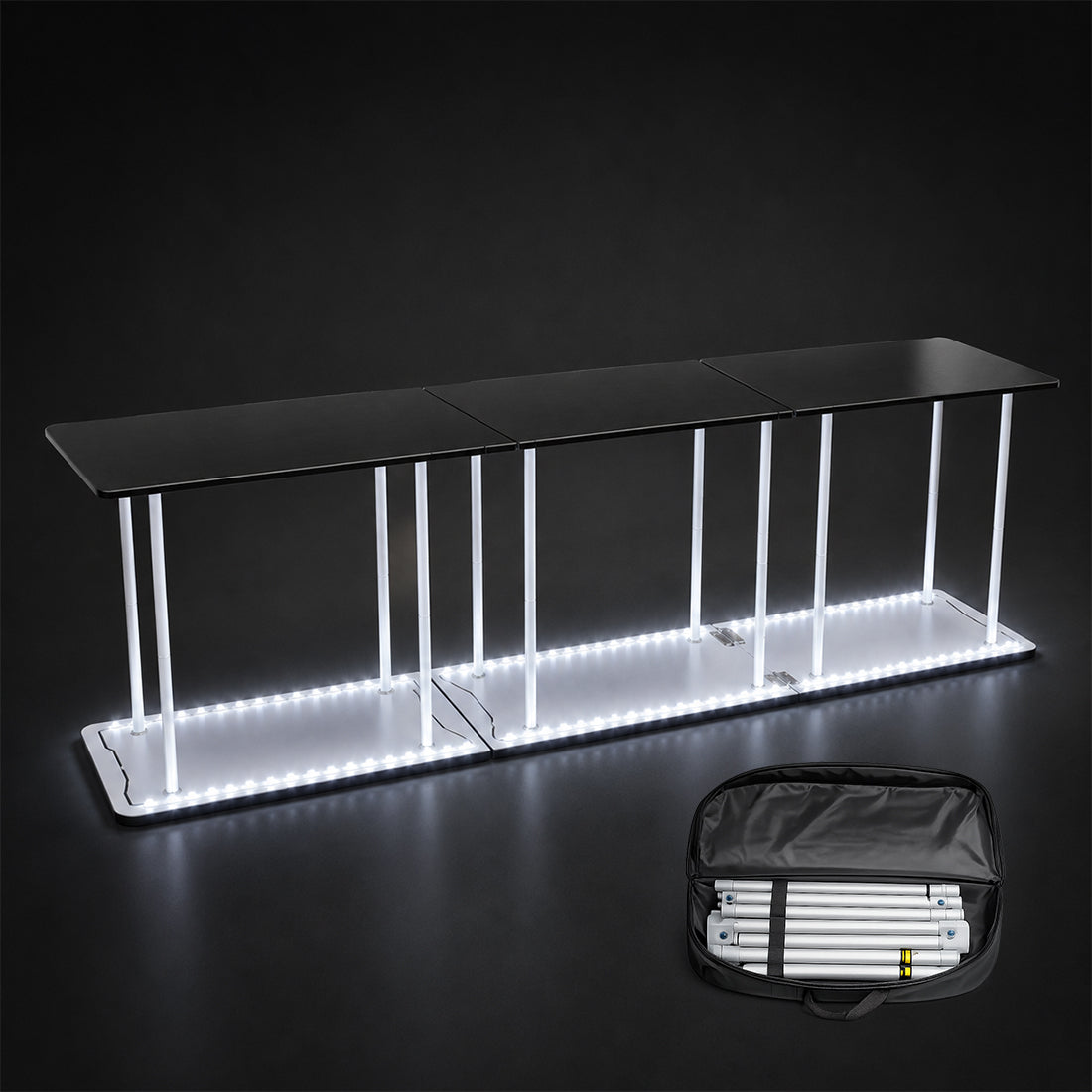 Espositore da banco in tessuto Premium - 3 m L