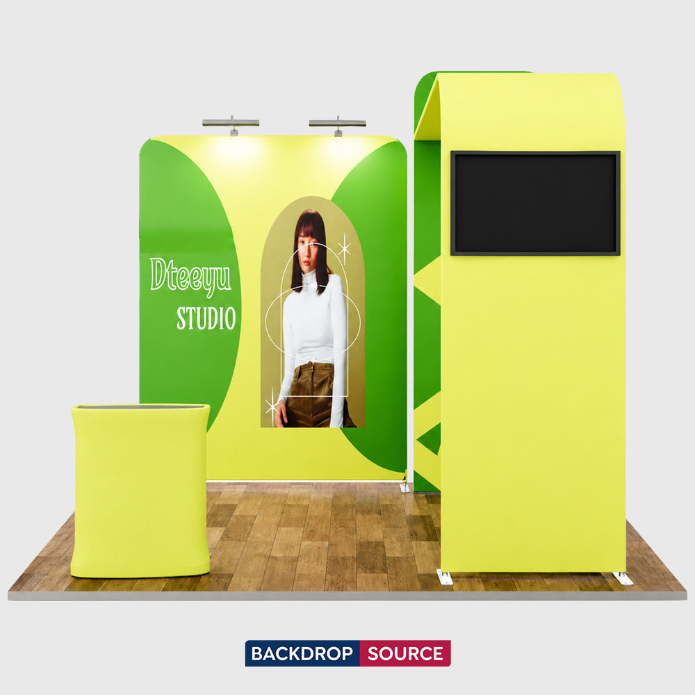 Kit espositivo per TV modulare Premium L Arch per stand larghi 3 m