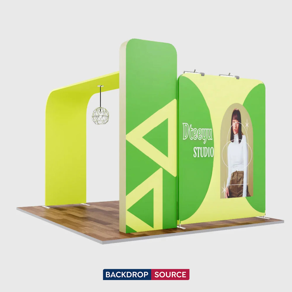 Kit espositivo per TV modulare Premium L Arch per stand larghi 3 m