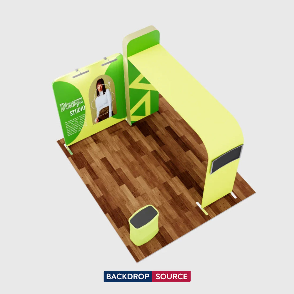 Kit espositivo per TV modulare Premium L Arch per stand larghi 3 m