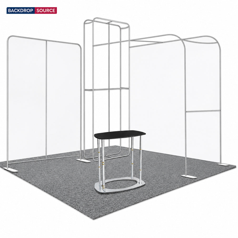 Kit espositivo per TV modulare Premium L Arch per stand larghi 3 m
