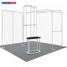 Kit espositivo per TV modulare Premium L Arch per stand larghi 3 m
