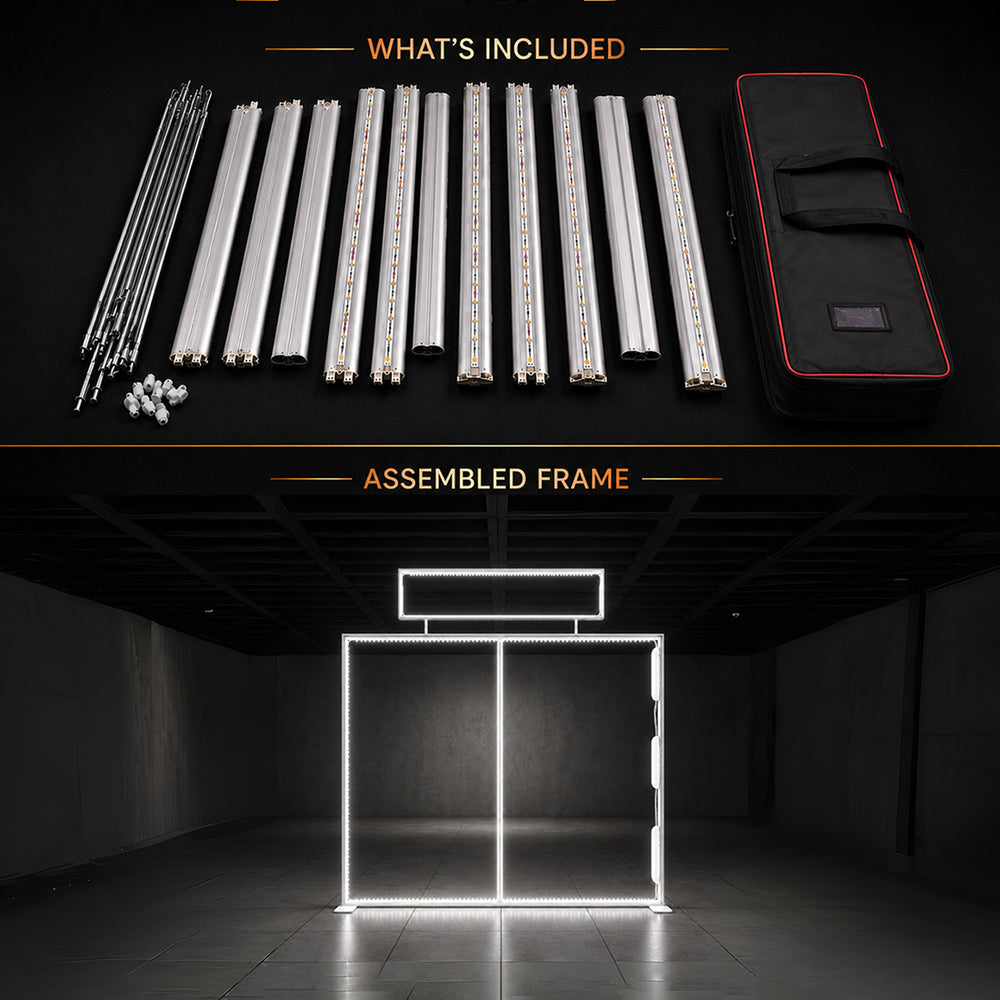 Espositore LED luminoso SEG Premium con testata
