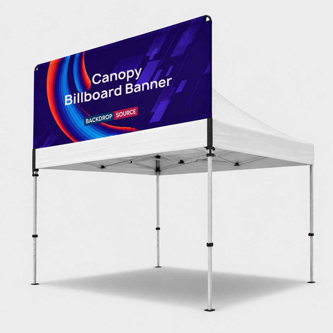 Tenda a baldacchino - Banner pubblicitario