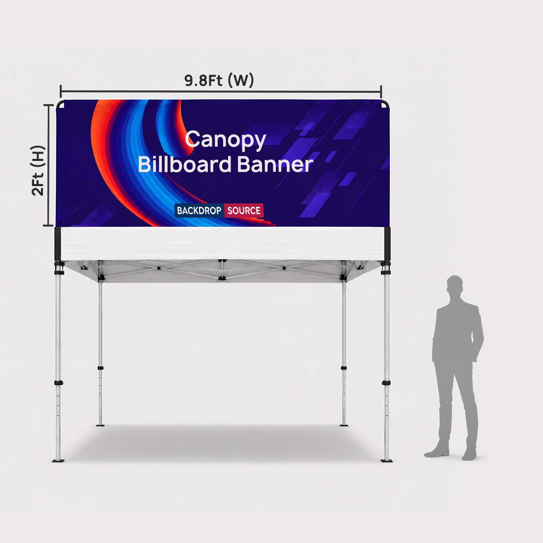 Tenda a baldacchino - Banner pubblicitario