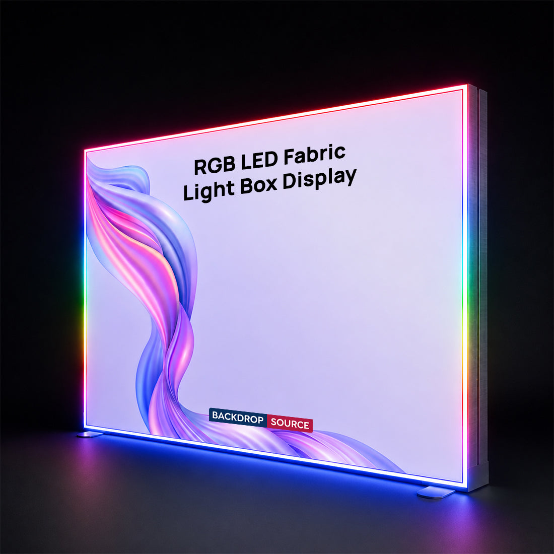 RGB LED Fabric Light Box Display