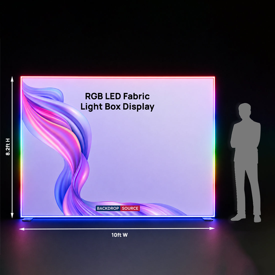 RGB LED Fabric Light Box Display