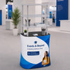 Banco espositivo in tessuto rettangolare (per podi e stand espositivi)