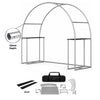 Stand fieristico ad arco tondo con mensola