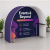 Stand fieristico ad arco tondo con mensola