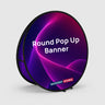 Banner Pop-Up Tondo in Tessuto – Stampa Fronte/Retro