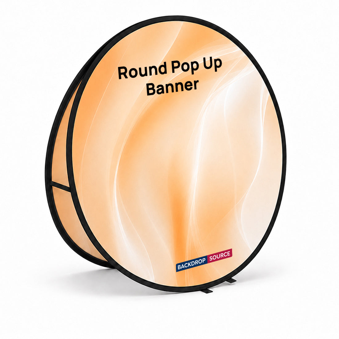 Banner pop-up rotondi (stampati su entrambi i lati)