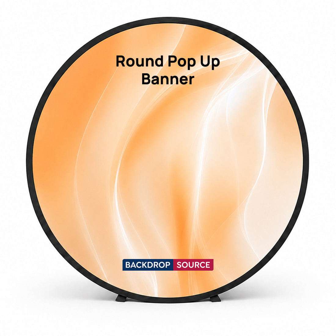 Banner pop-up rotondi (stampati su entrambi i lati)