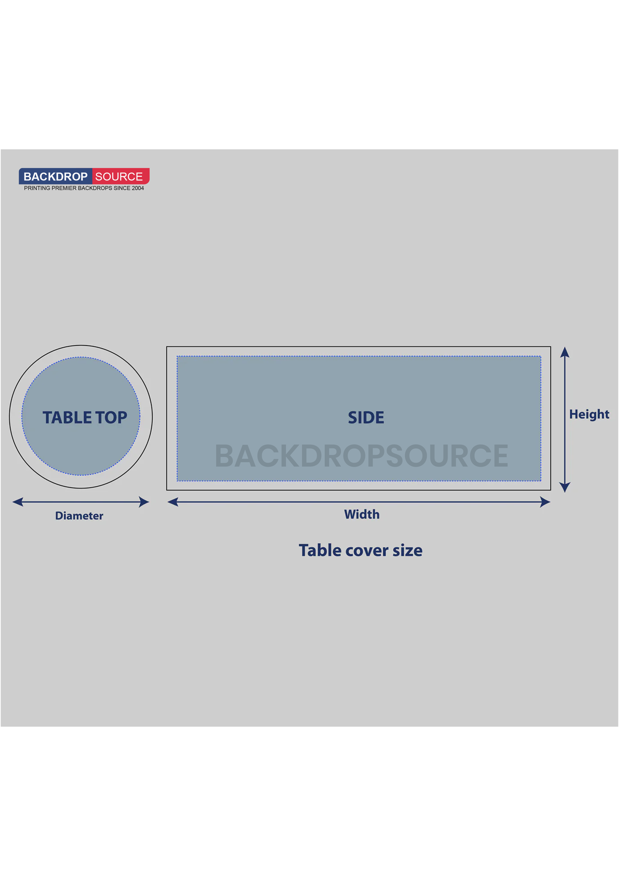 Round Fitted Table Covers