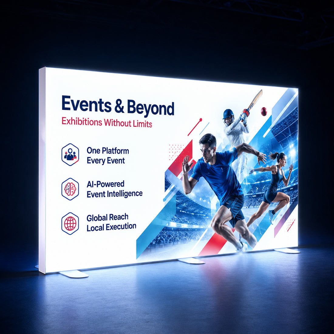 Display Light Box a LED in Tessuto Senza Cornice SEG - 4m L x 2.5m H