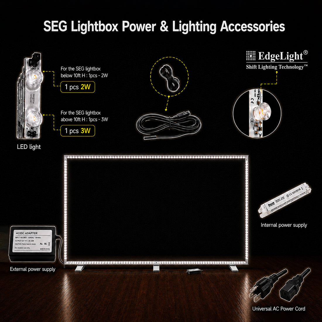 SEG Frameless Fabric Led Light Box Display - 5m W x 2.5m H