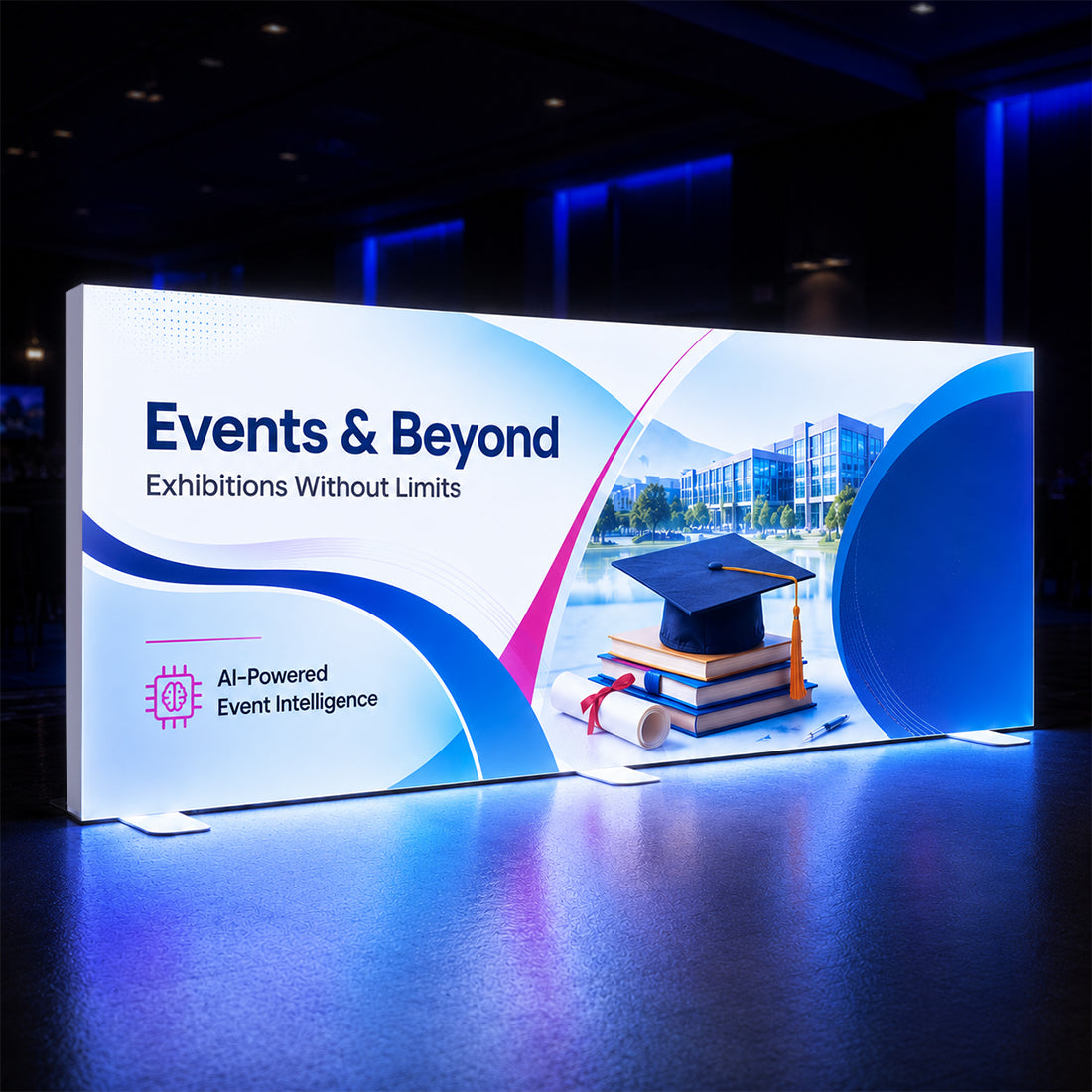 SEG Frameless Fabric Led Light Box Display - 5m W x 2.5m H