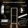Espositore luminoso a LED in tessuto senza profilo SEG - 0,85m L x 2m A