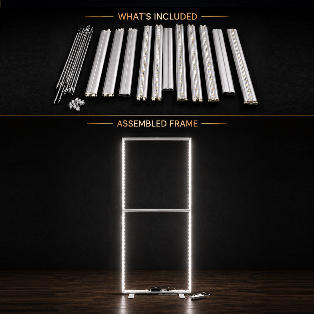 Espositore luminoso a LED in tessuto senza profilo SEG - 0,85m L x 2m A