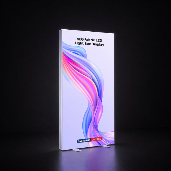 SEG Fabric LED Light Box Display - 3.3ft W x 6.5ft H