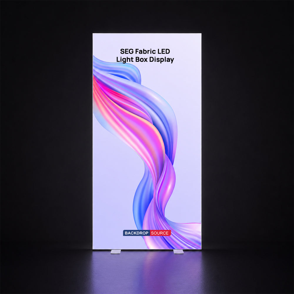 SEG Fabric LED Light Box Display - 3.3ft W x 6.5ft H