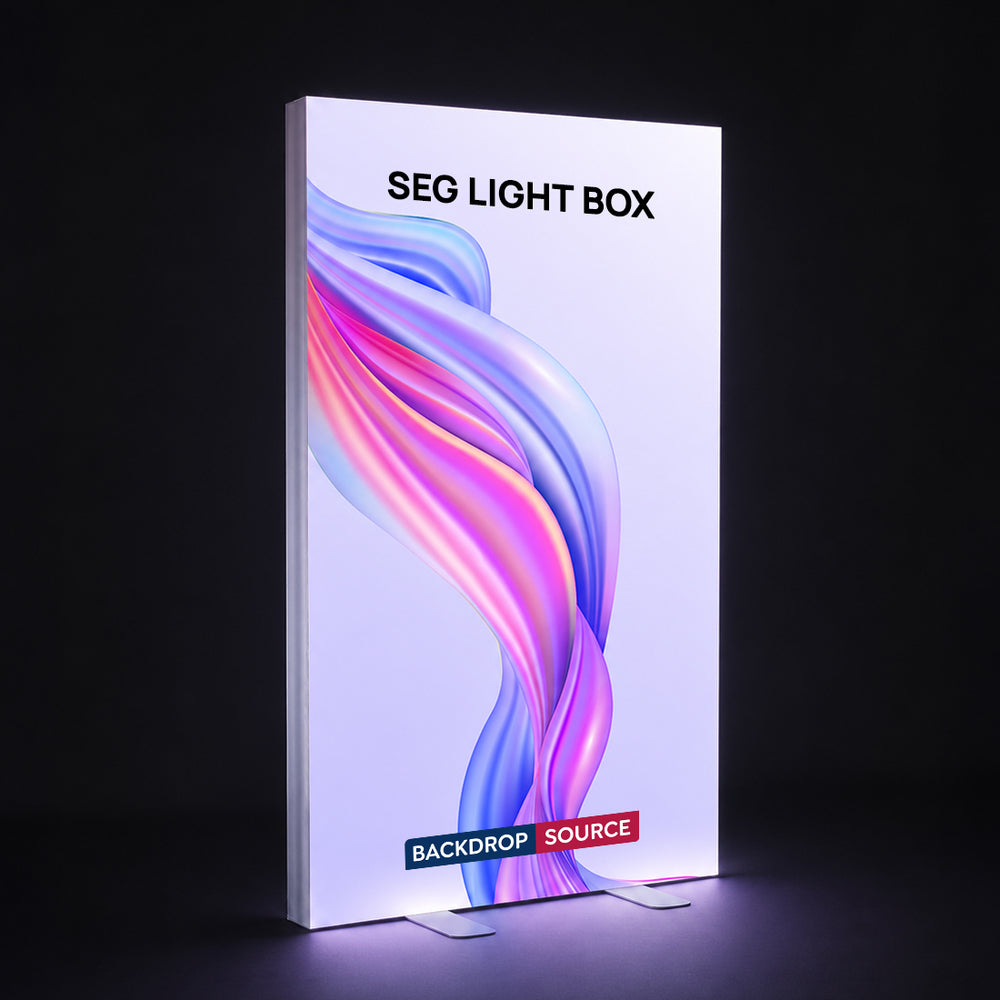 SEG Frameless Fabric Led Light Box Display - 1.2m W x 2m H