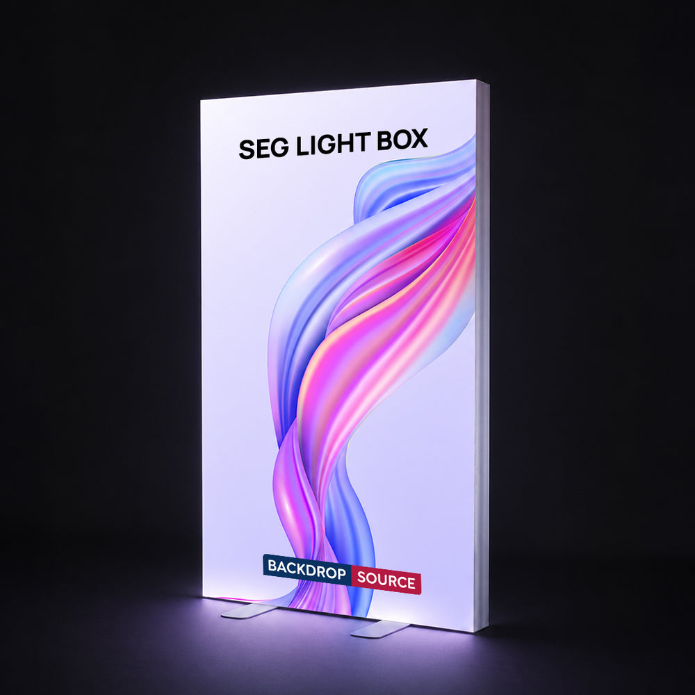 SEG Frameless Fabric Led Light Box Display - 1.2m W x 2m H