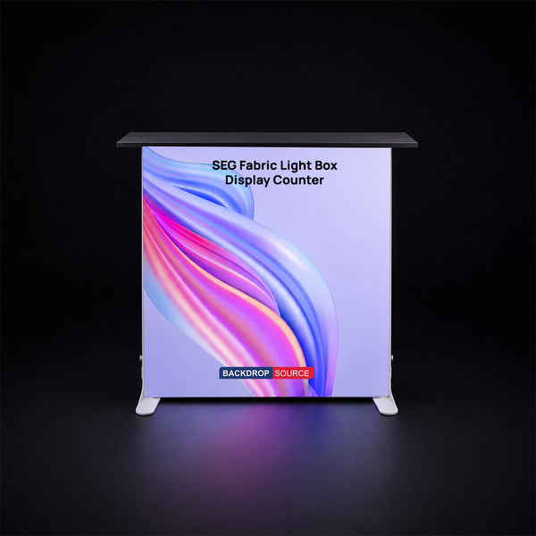 SEG Fabric Light Box Display Counter – 3.3ft Height