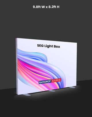 Scatola luminosa a LED in tessuto SEG - 9,8 piedi x 8,2 piedi