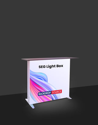 Banco espositivo con scatola luminosa SEG
