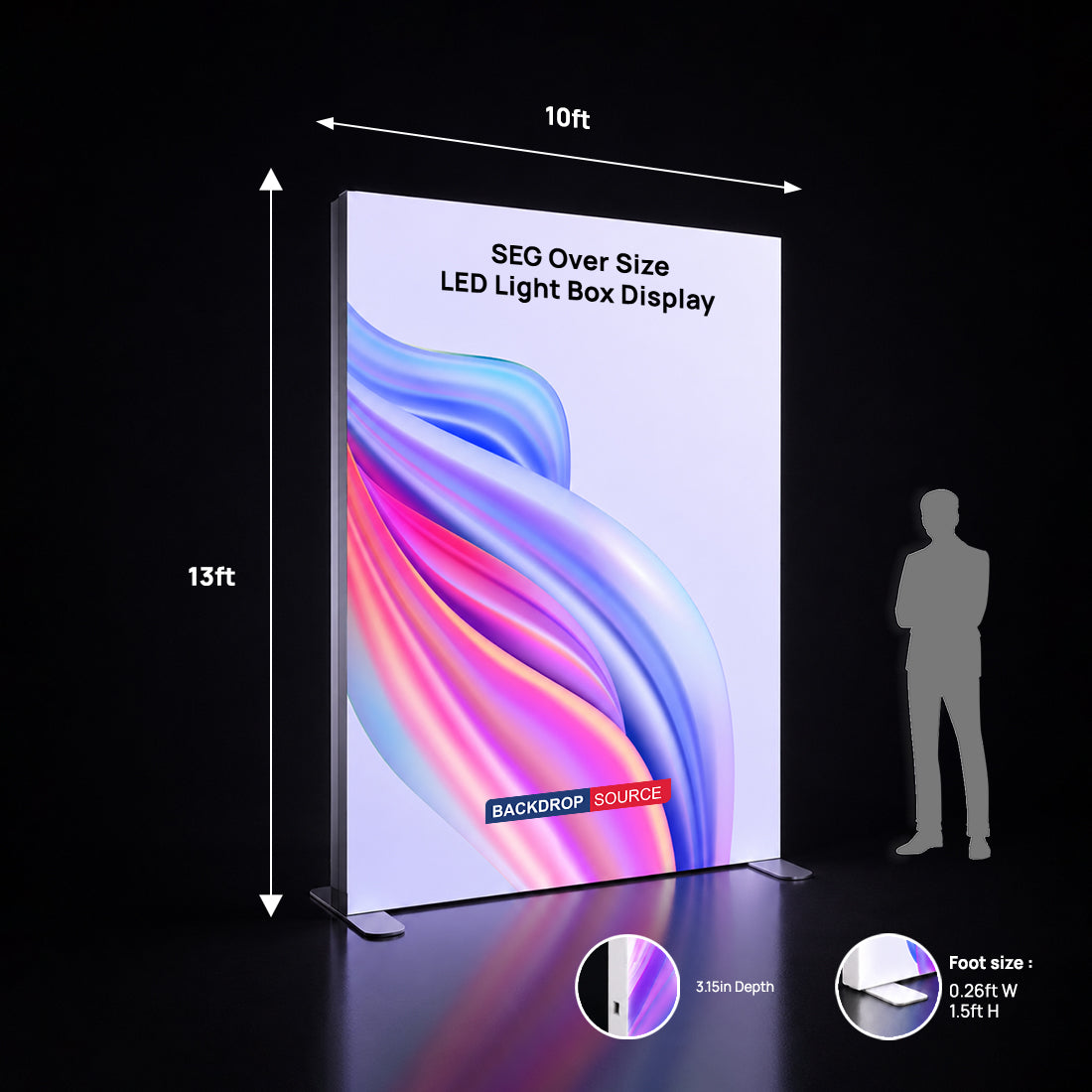 SEG Over Size LED Light Box Display - 13ft Height