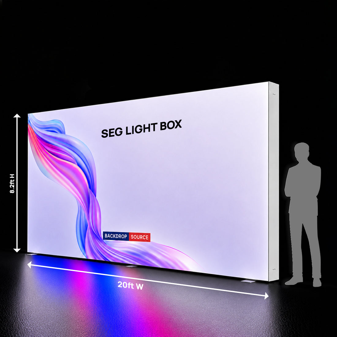 SEG Fabric LED Light Box Display - 20ft Wide