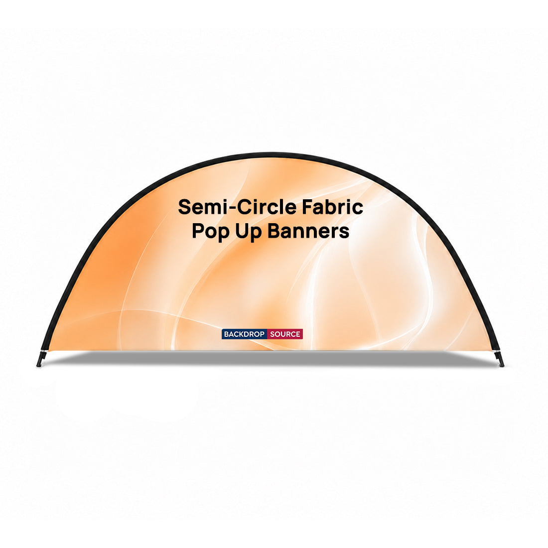 Semi-Circle Fabric Pop Up Banners  (Double Side Printed)