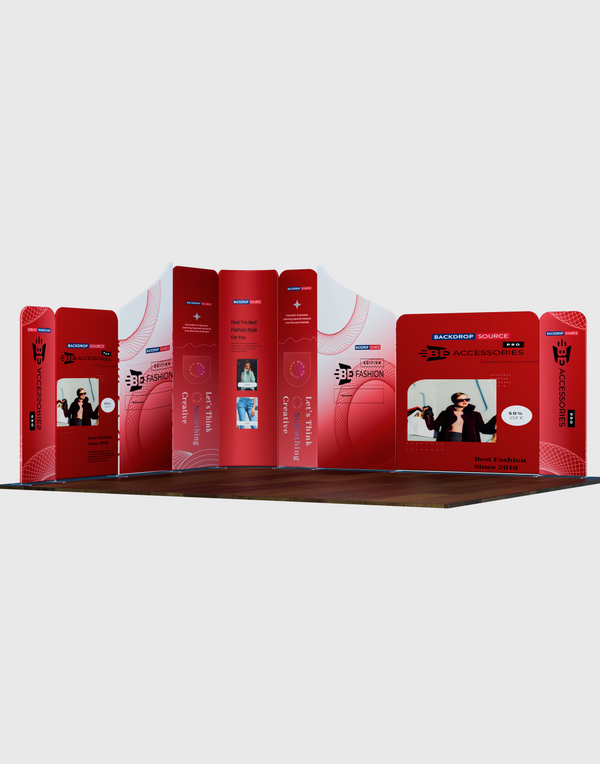 Display magnetico per stand in tessuto - Modello 5 (4 x 4m)