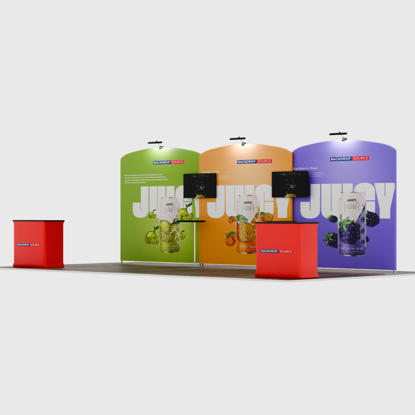 Portable Exhibit Display 20ft x 10ft - Model 11