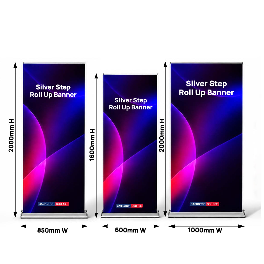 Banner Roll Up Silver Step