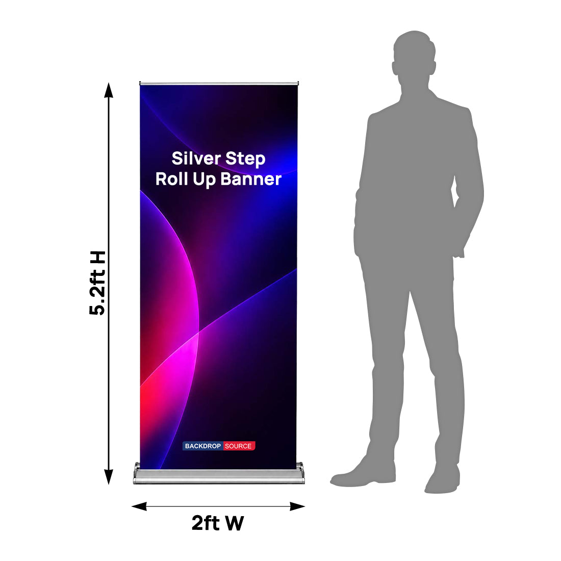 Banner Roll Up Silver Step