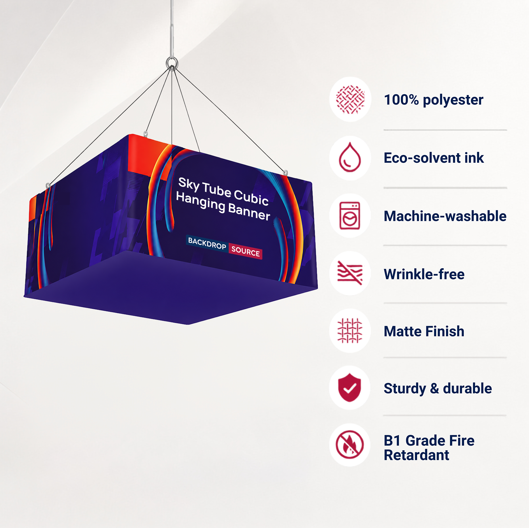 Banner sospeso cubico Sky Tube